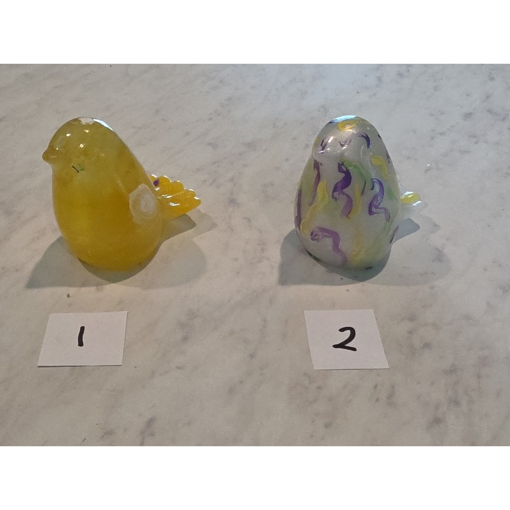 Handmade Resin Worry Birds